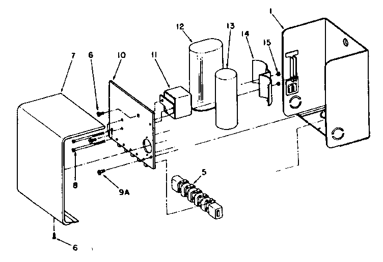 Craftsman 390281140 control box (standard) diagram