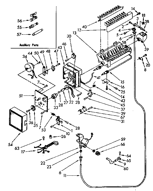Kenmore 1068562980 icemaker diagram