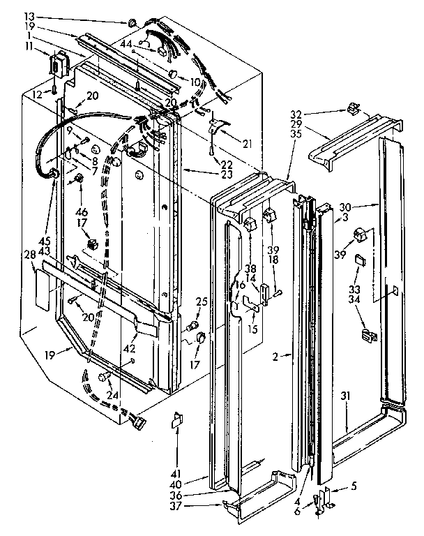 Kenmore 1068566830 breaker and partition diagram