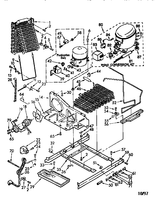 Kenmore 1068566830 unit diagram