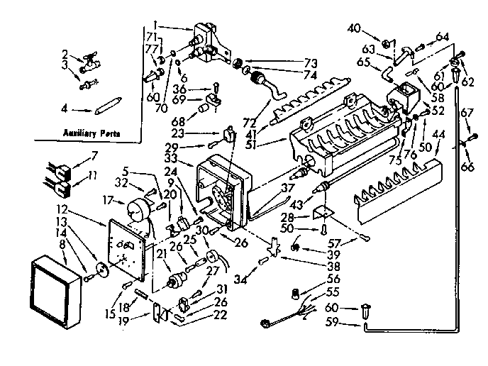 Kenmore 1068566830 icemaker diagram
