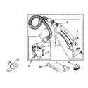Kenmore 1162639580 hose and attachment diagram