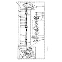 Kenmore 11081361850 gearcase parts diagram