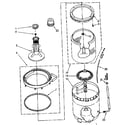 Kenmore 11081476240 agitator, basket and tub parts diagram