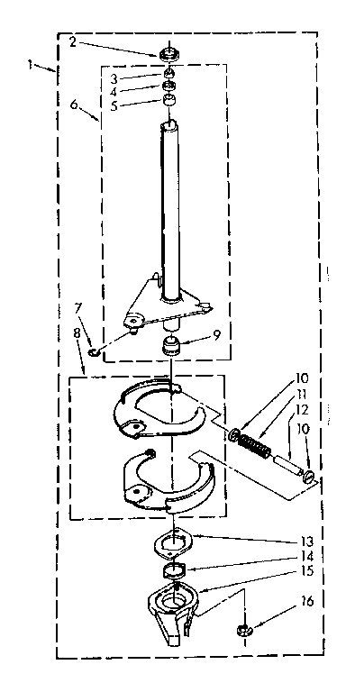 Kenmore 11081476840 brake and drive tube parts diagram