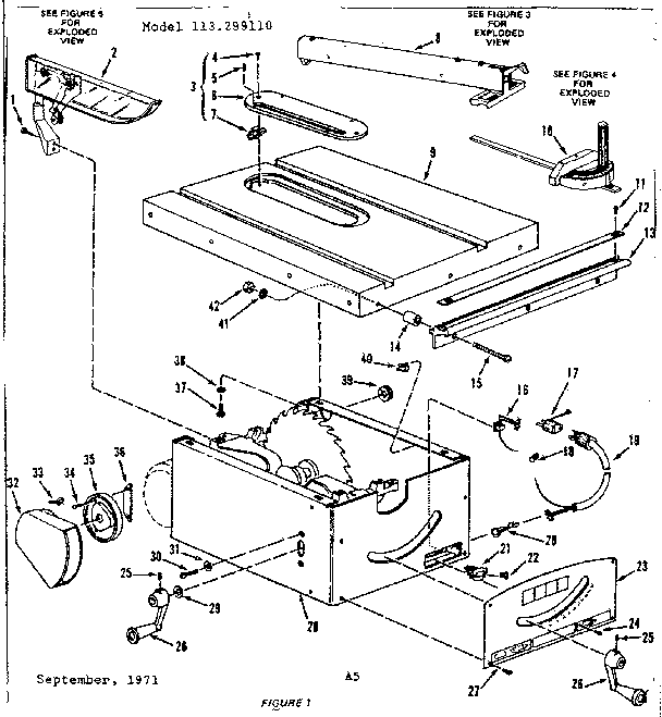 Craftsman 113299110 unit housing diagram