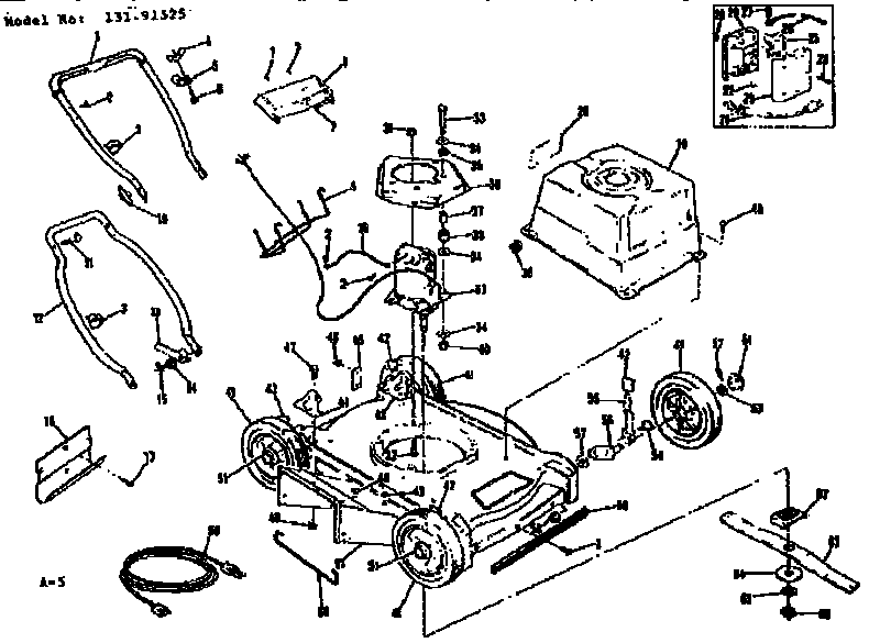 Craftsman 13191525 replacement parts diagram