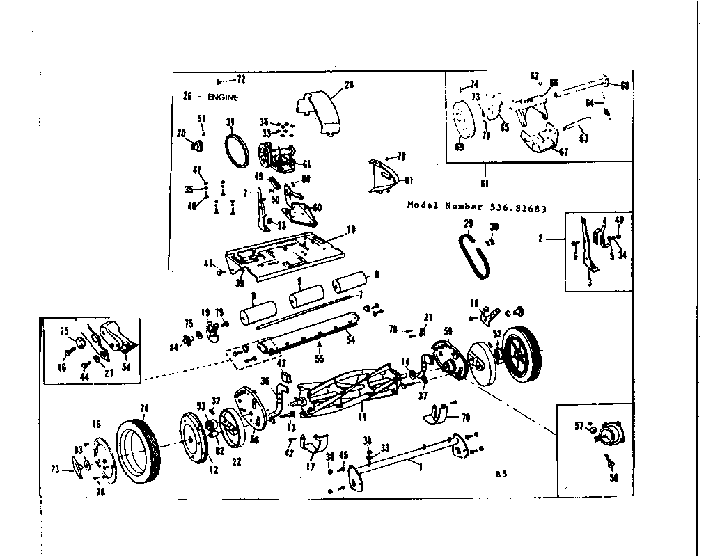 Craftsman 53681683 base assembly diagram
