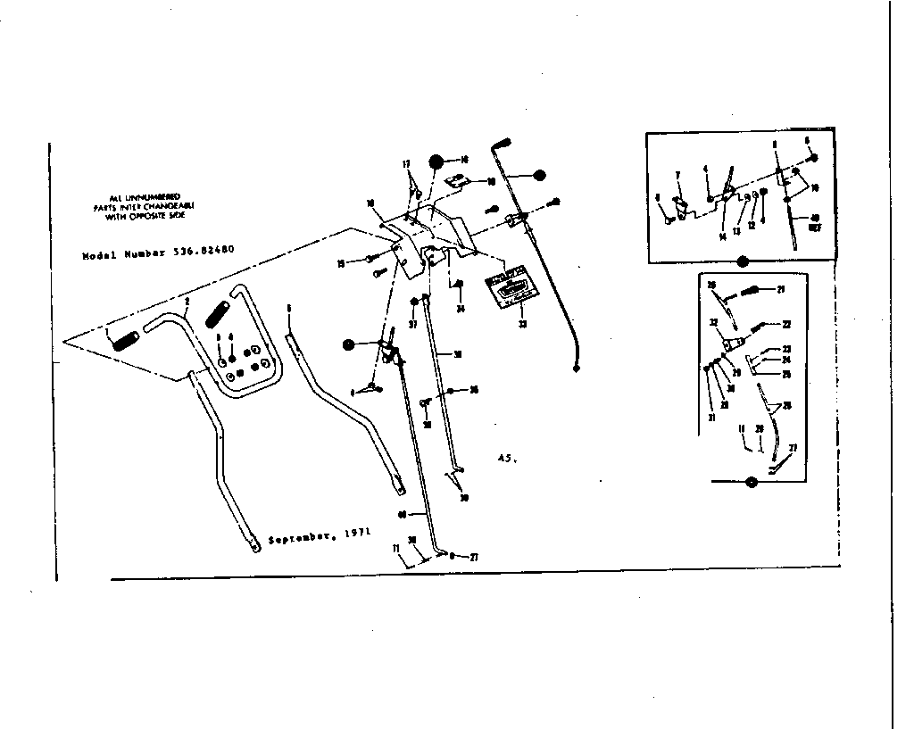 Craftsman 53682488 control panel assembly diagram