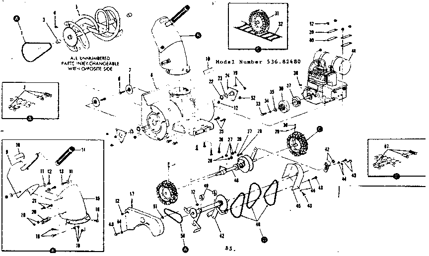 Craftsman 53682488 base assembly diagram
