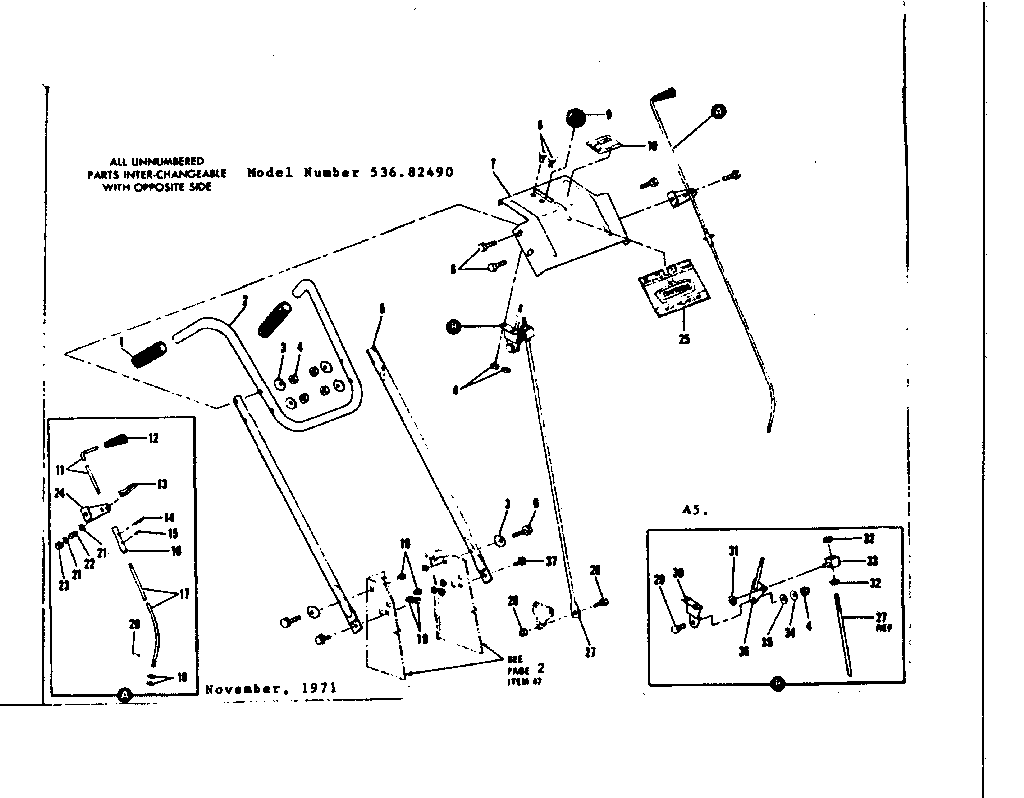 Craftsman 53682490 control panel assembly diagram