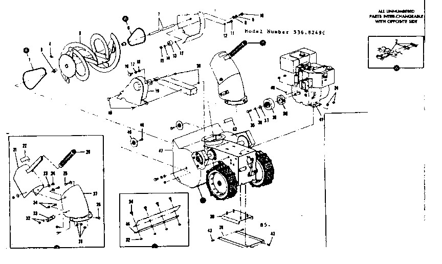Craftsman 53682490 motor assembly diagram