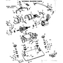Kenmore 10082612 internal machine parts diagram