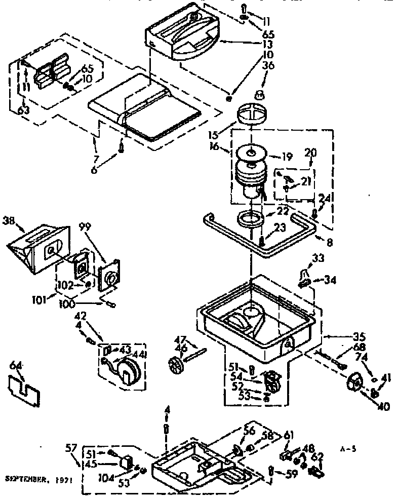 Kenmore 11622600 base assembly diagram
