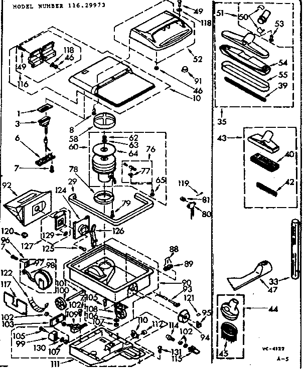 Kenmore 11629973 base assembly diagram