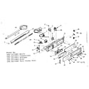 Kenmore 1033277045 control panel section diagram