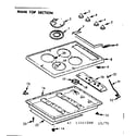 Kenmore 1033327280 main top section diagram