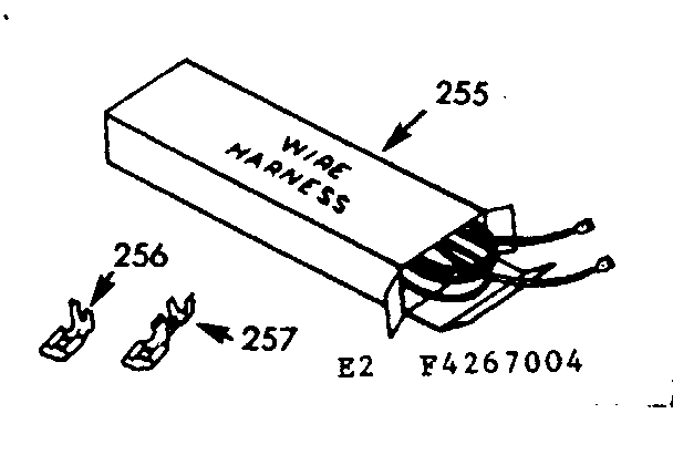 Kenmore 1034267064 wire harness & components diagram