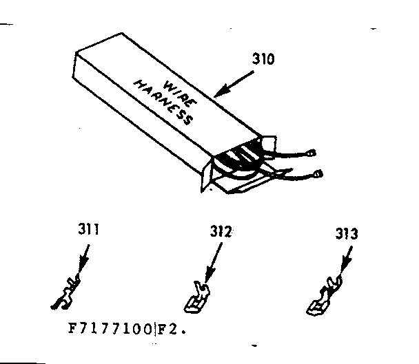 Kenmore 1037177160 wire harness & components diagram