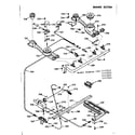 Kenmore 1037177221 burner section diagram