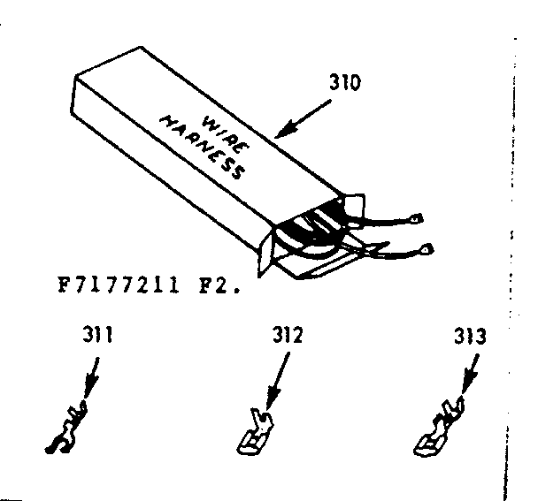 Kenmore 1037177261 wire harnesses & components diagram