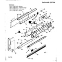 Kenmore 1037187121 backguard section diagram