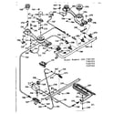 Kenmore 1037187121 burner section diagram