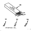 Kenmore 1037187121 wire harness & components diagram
