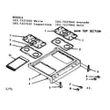 Kenmore 1037227060 main top section diagram