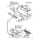 Kenmore 1037227160 burner section diagram