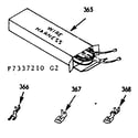 Kenmore 1037337210 wire harness and components and rotisserie pan kit diagram
