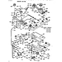 Kenmore 1037357120 burner section diagram