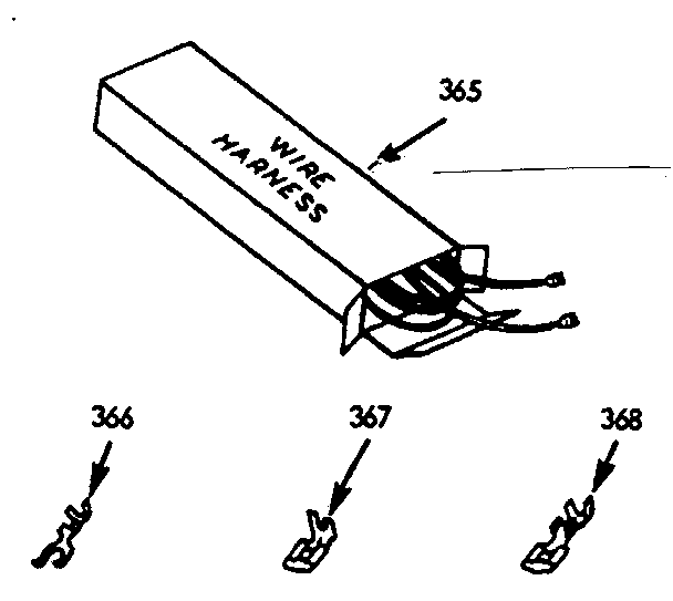 Kenmore 1037357100 wire harnesses & components diagram