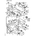 Kenmore 1037357210 burner section diagram