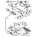 Kenmore 1037427160 burner section diagram