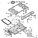 Kenmore 1037427101 main top section diagram
