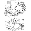 Kenmore 1037467240 burner section diagram