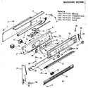 Kenmore 1037477121 backguard section diagram