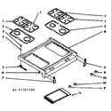 Kenmore 1037707100 main top section diagram