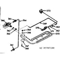 Kenmore 1037707100 upper oven burner section diagram