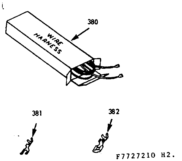 Kenmore 1037727210 wire harnesses & components diagram