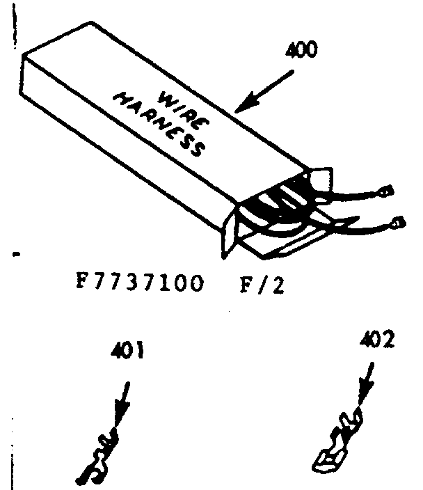 Kenmore 1037737100 wire harnesses and components diagram