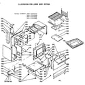 Kenmore 1037737260 lower body section diagram