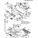 Kenmore 1037747141 lower burner section diagram