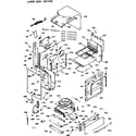 Kenmore 1037747141 lower body section diagram