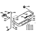 Kenmore 1037857120 upper oven burner section diagram