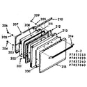Kenmore 1037857240 oven door diagram