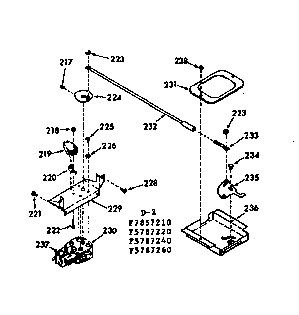 Kenmore 1037857220 power lock diagram