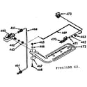 Kenmore 1037947100 upper oven burner section diagram