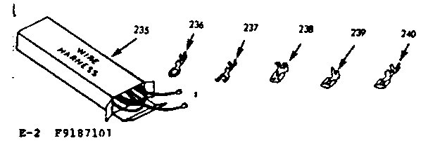 Kenmore 1039187101 optional equipment diagram